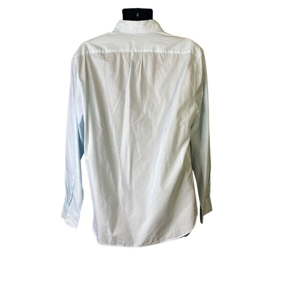 J.CREW Mens Slim Secret Wash Cotton Poplin Shirt 100s 2-Ply Yarns Button Up Sz L - Picture 5 of 6